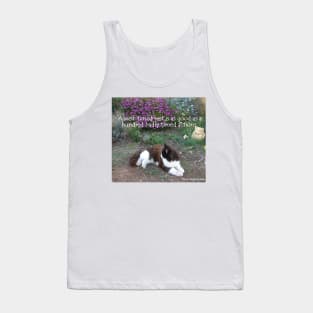 Tuxedo Cat A Well Timed Rest Is As Good as a Hundred Badly Timed Actions - Inspirational Quotes Tank Top